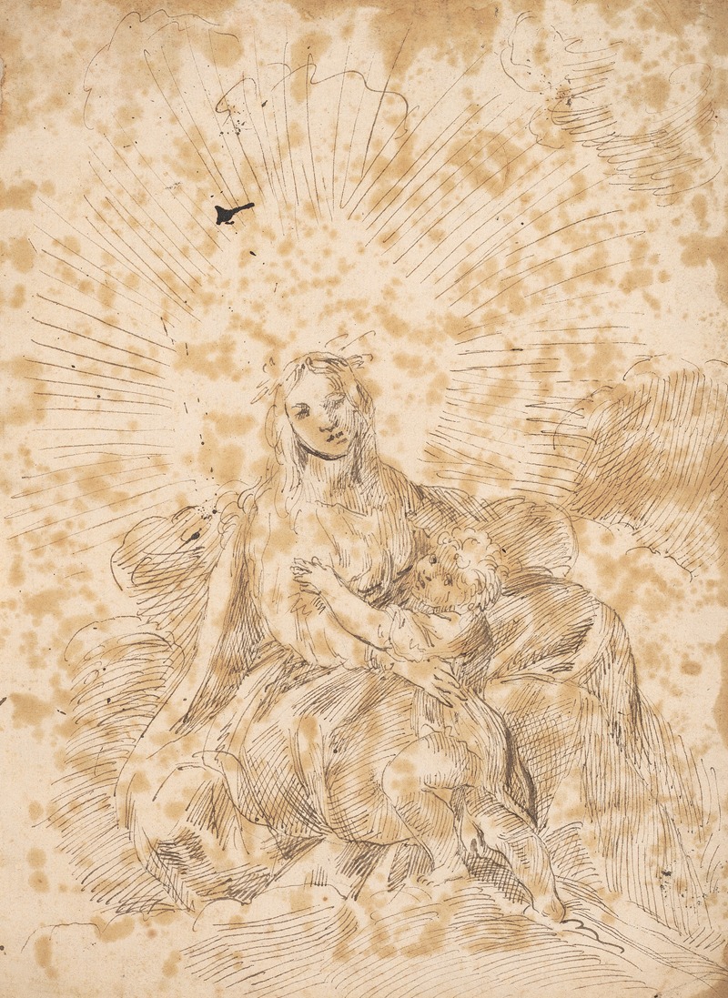 Virgin and Child by Сэр Джошуа Рейнольдс — digital art print download