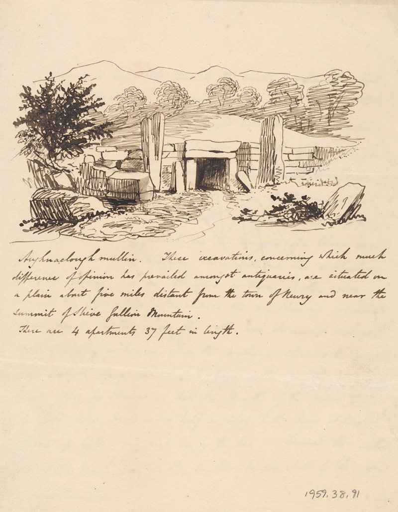 Tumulus near Newry by Thomas Crofton Croker — digital art print download