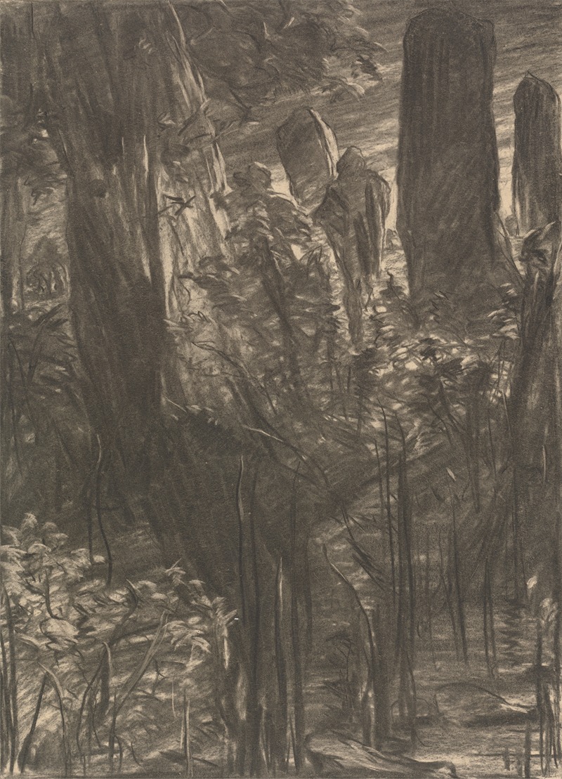 A Grove of Trees by Томас Далзил, 1866 — digital art print download