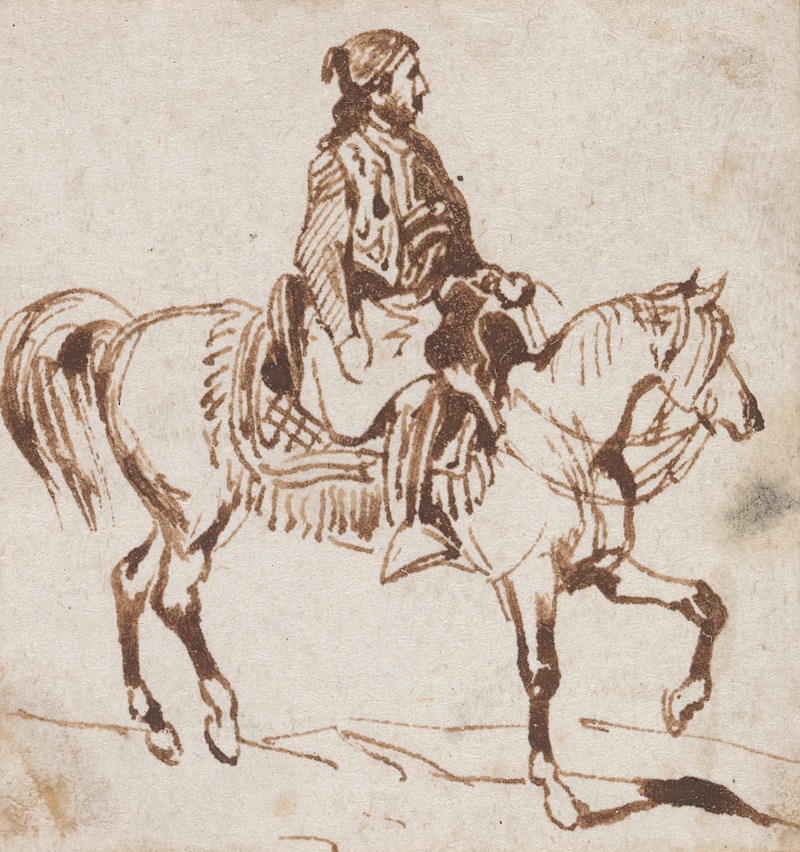 Turk on a Horse by Томас Хартли Кромек — digital art print download
