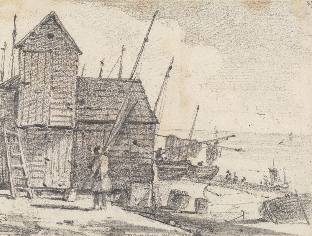 Hastings Beach, 7 October 1820 by Томас Хастингс, 1820 — digital art print download
