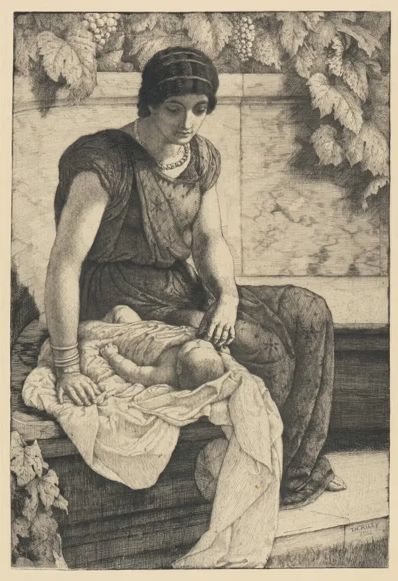 Первая рожденная by Томас Райли, 1882 — digital art print download