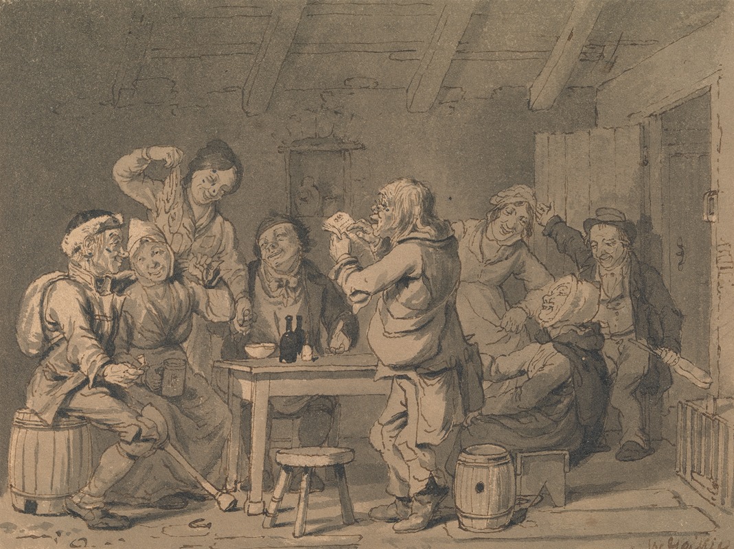Humorous Family Scene by Walter Geikie — digital art print download