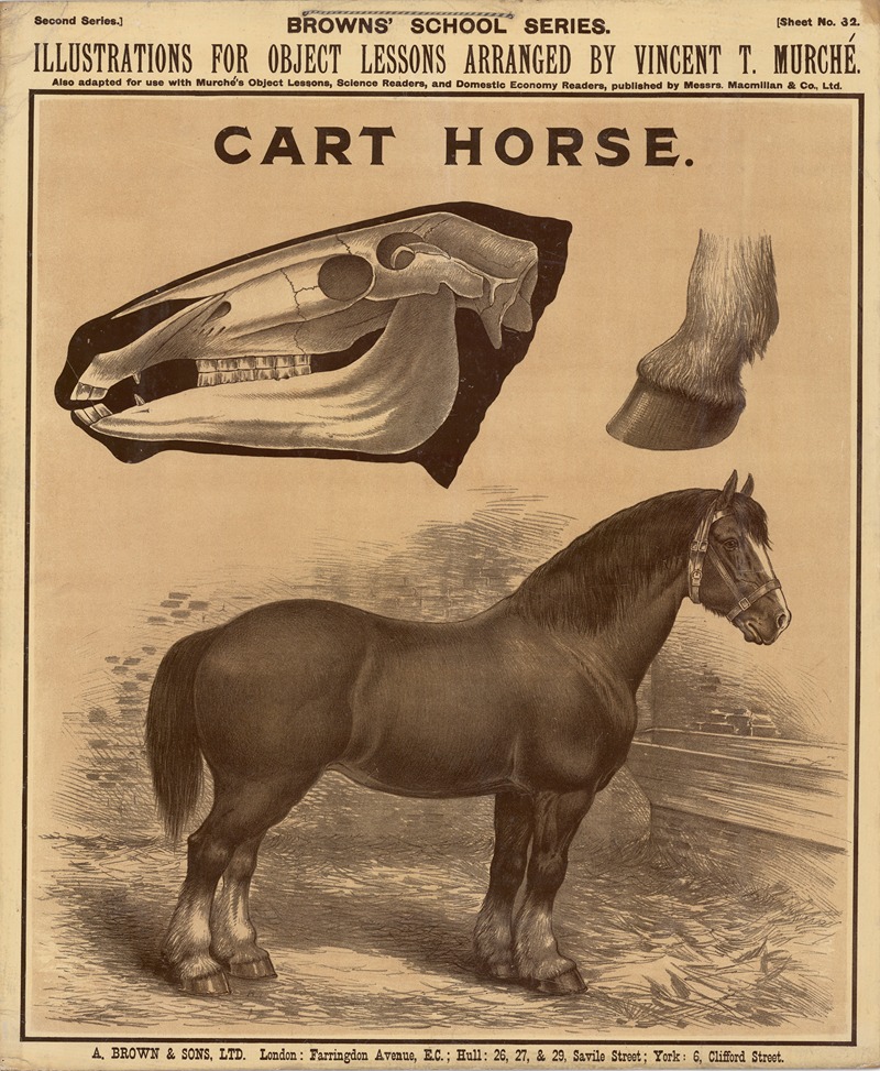 Cart Horse by Винсент Т. Мюрше, 1905 — digital art print download