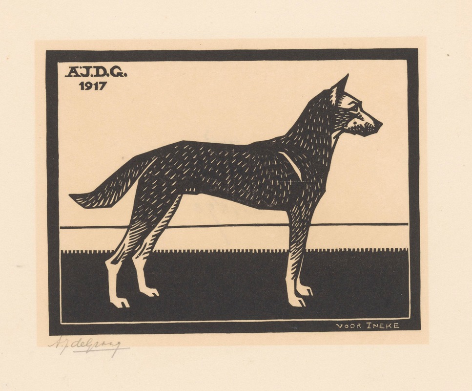 Dog by Джули де Грааг, 1917 — digital art print download