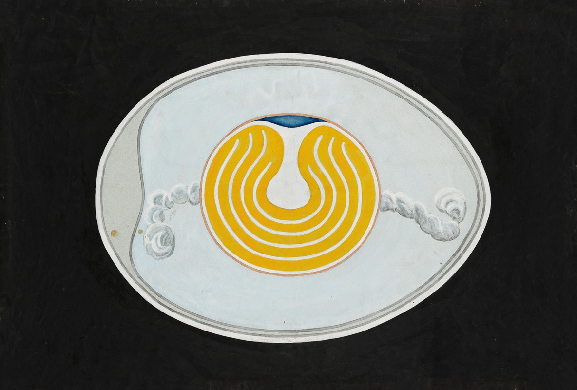 Schematic cross-section of a hen's egg by Pietro De Vescovi — digital art print download
