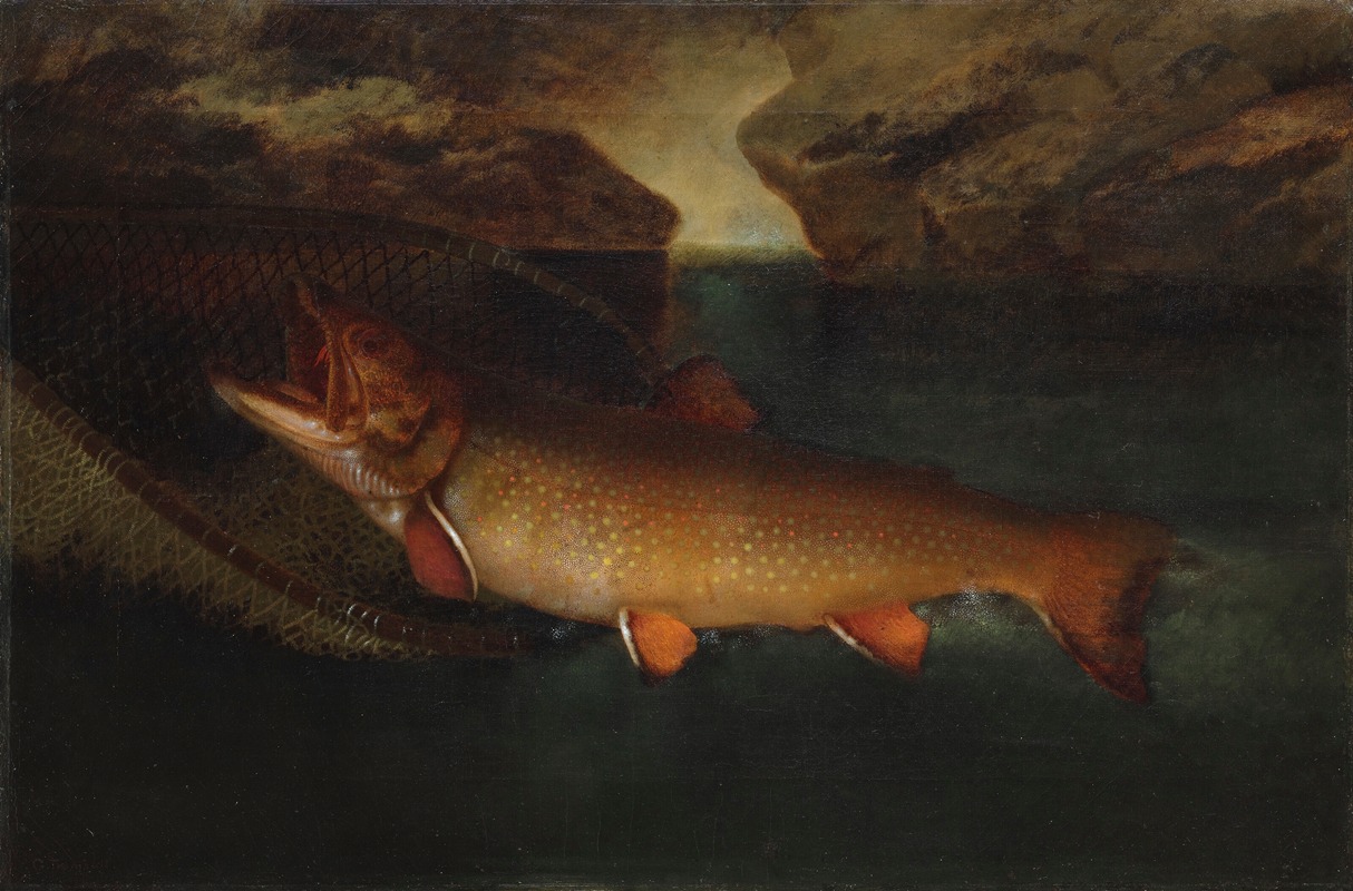Trout Fishing by Gurdon Trumbull — digital art print download