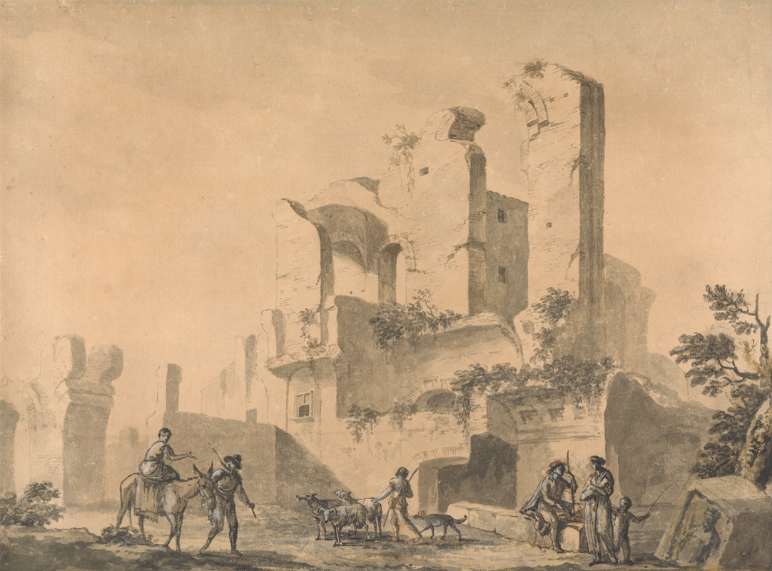 Ruins in Rome by Уильям Гамильтон — digital art print download