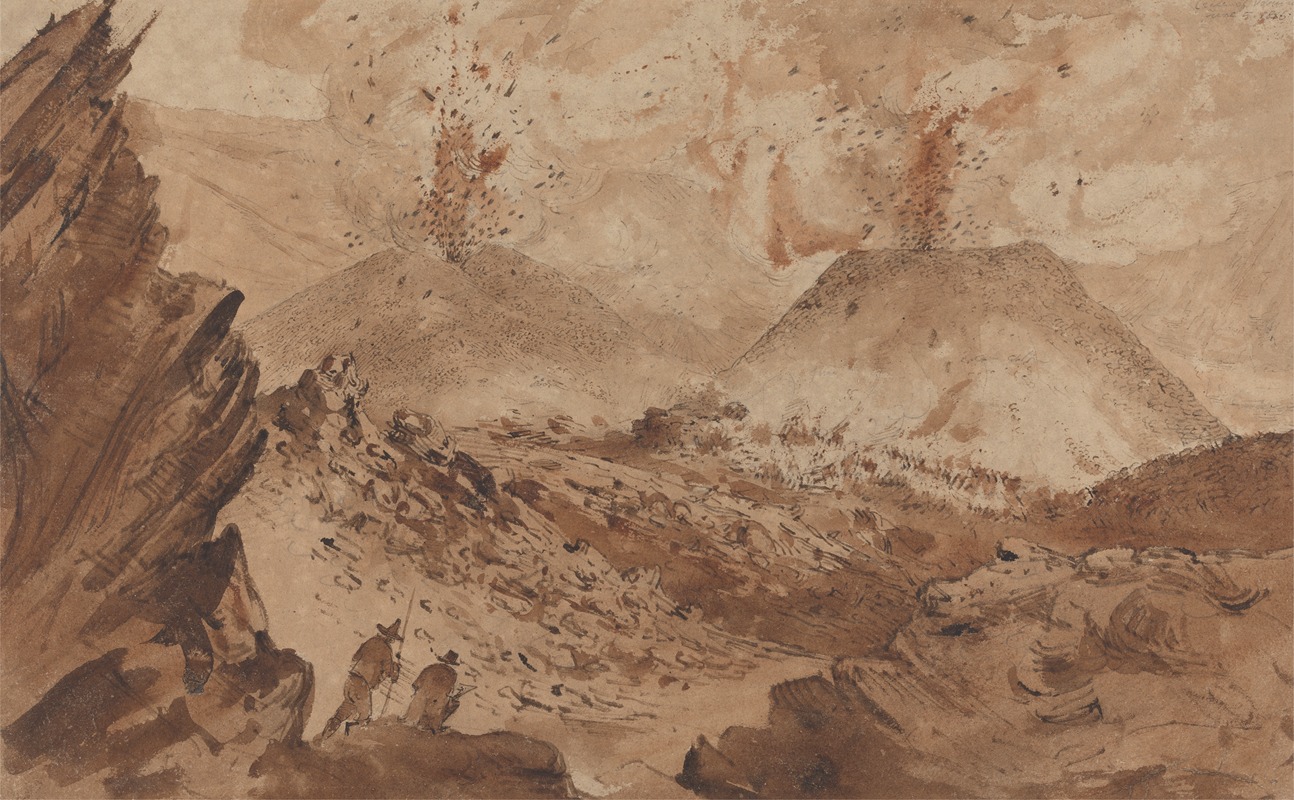 Crater of Vesuvius — William Haygarth