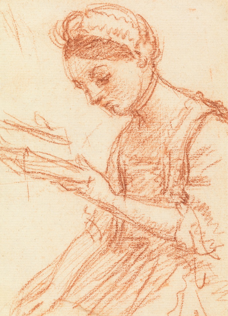 Young Lady with a Book by William Hoare — digital art print download