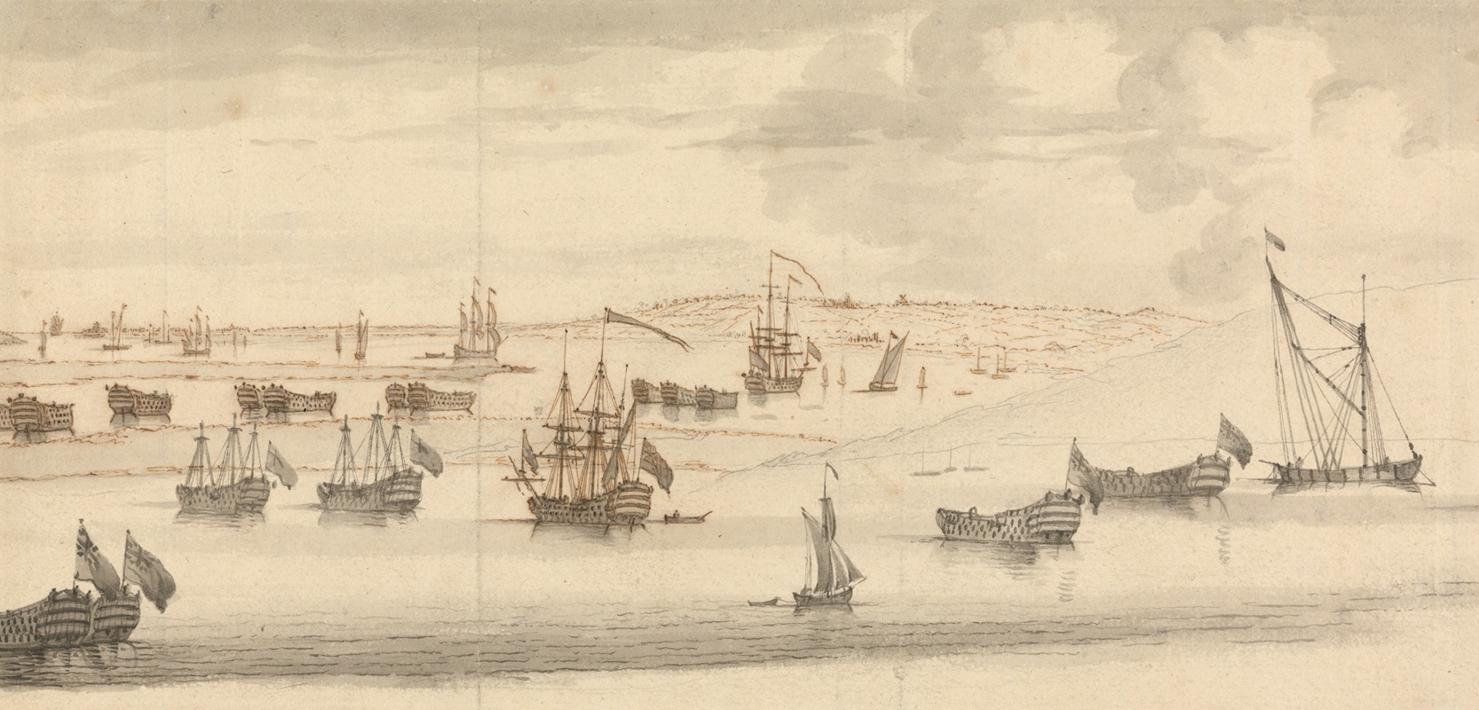 Hulks in the Medway by Фрэнсис Суэйн — digital art print download