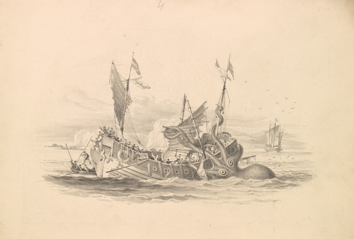 The Kracken, Supposed a Sepia or Cuttle Fish — James Stewart