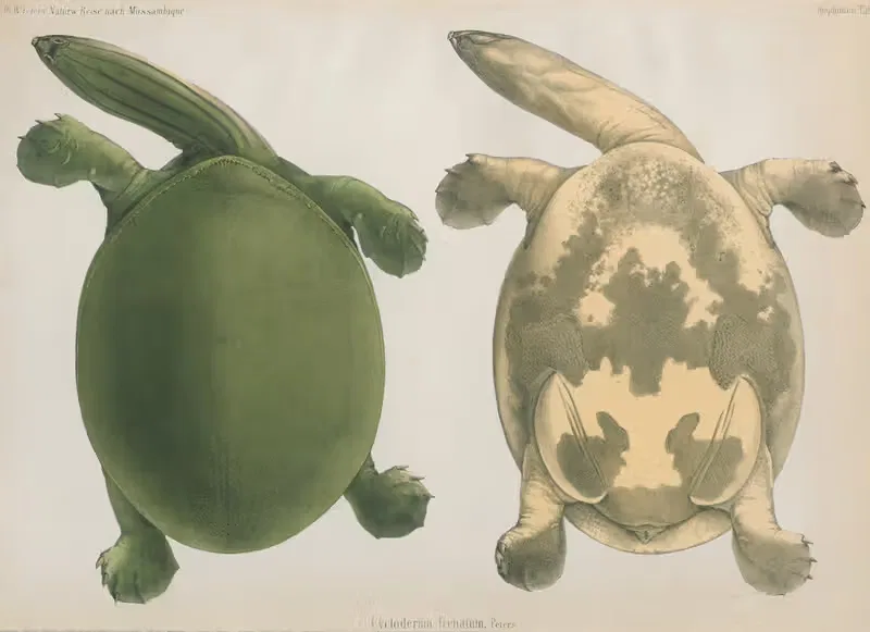 Cycloderma frenatum by Wilhelm Karl Hartwich Peters, 1852 — digital art print download