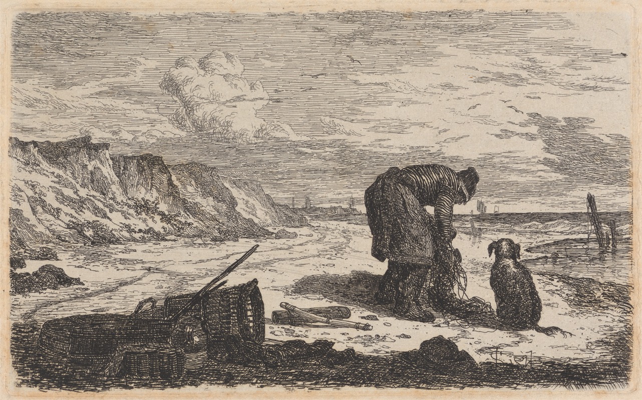 The Beach at Mundesley by Джозеф Стэннард, 1827 — digital art print download