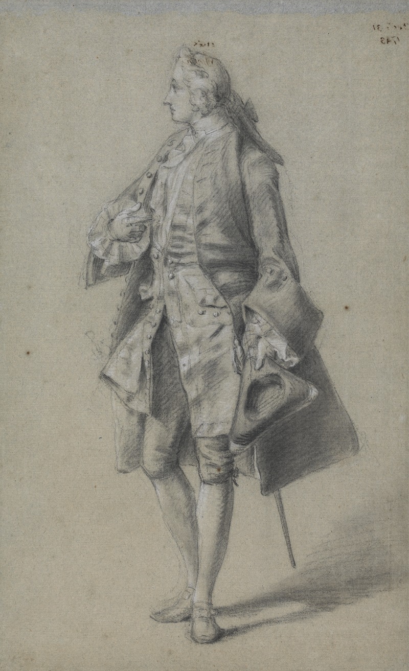 Study of a Man by Натанил Смит, 1743 — digital art print download