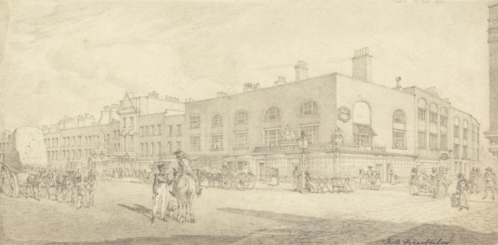 The Strand with Astley's Theatre — Robert Bremmel Schnebbelie
