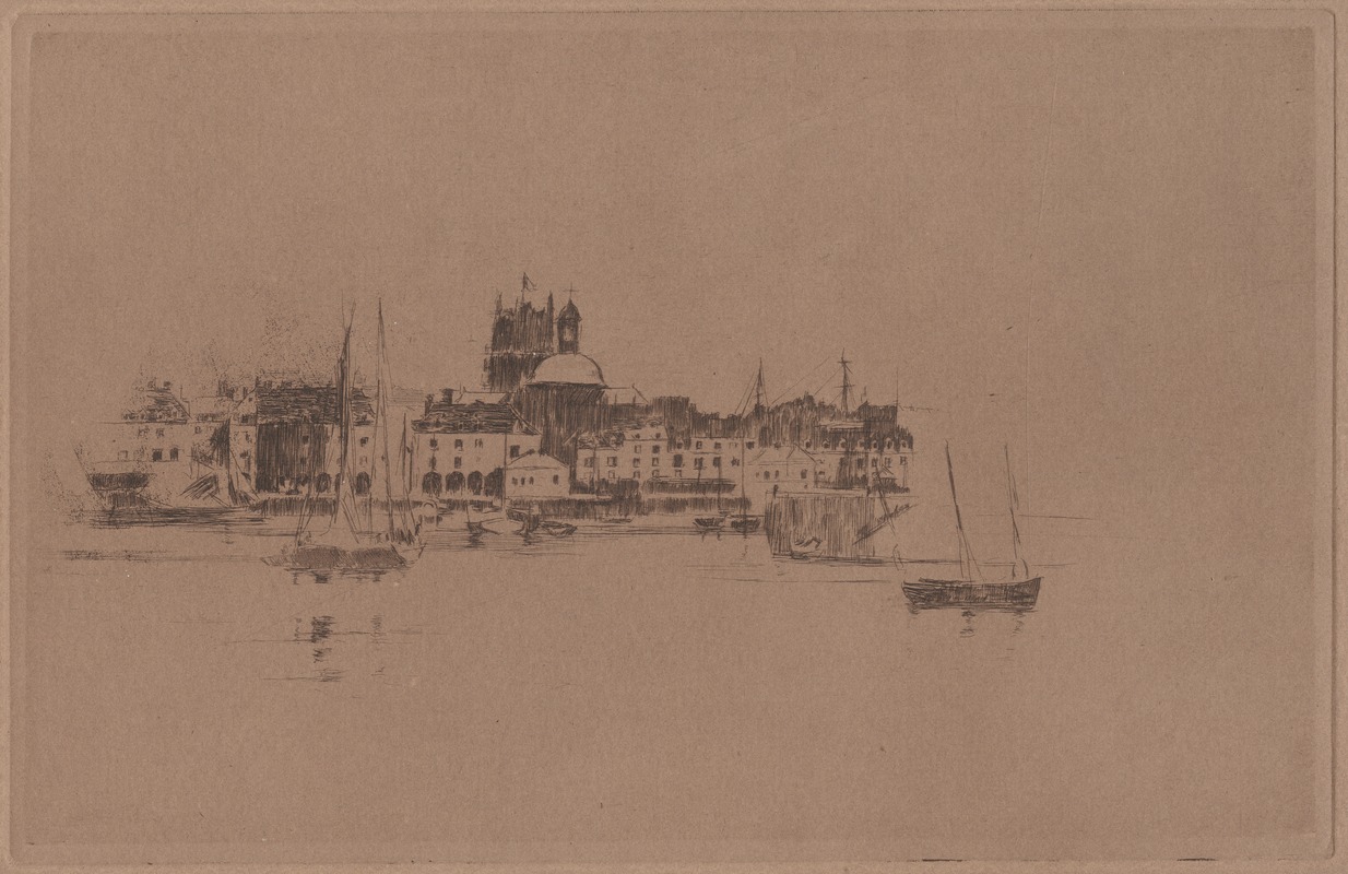 Dieppe Harbor by Walter Richard Sickert, 1885 — digital art print download