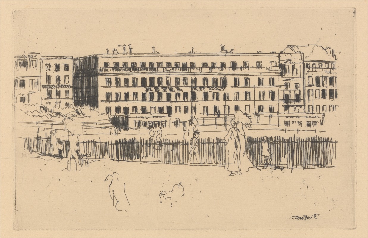 Old Hotel Royal Dieppe by Уолтер Ричард Сикерт, 1910 — digital art print download