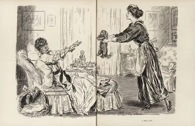 Собачья жизнь by Чарльз Дана Гибсон, 1916 — digital art print download