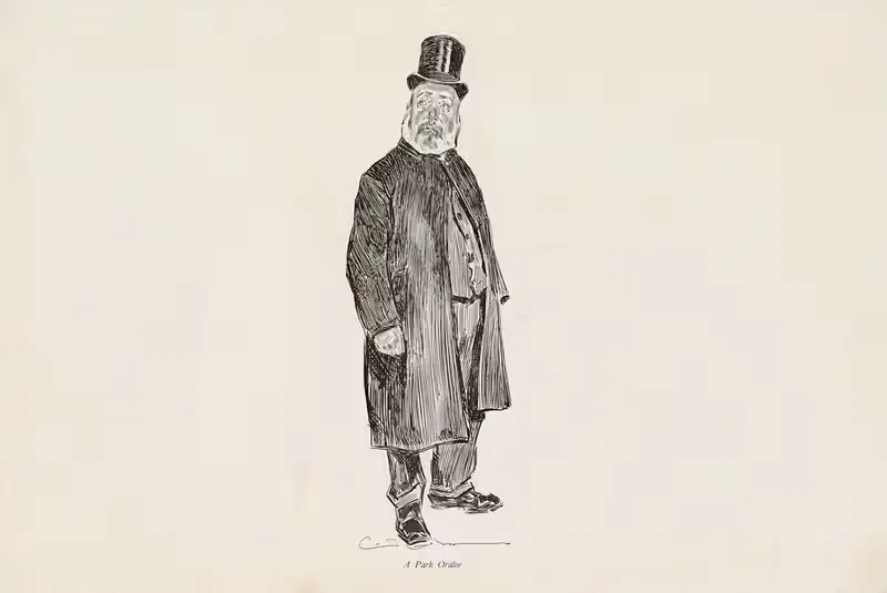 Оратор парка by Чарльз Дана Гибсон, 1897 — digital art print download