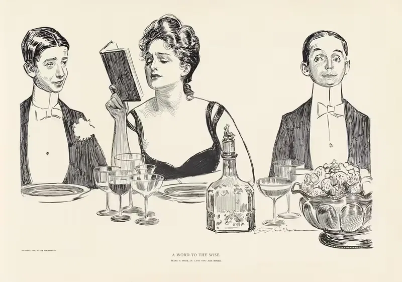 Слово мудрому by Чарльз Дана Гибсон, 1900 — digital art print download