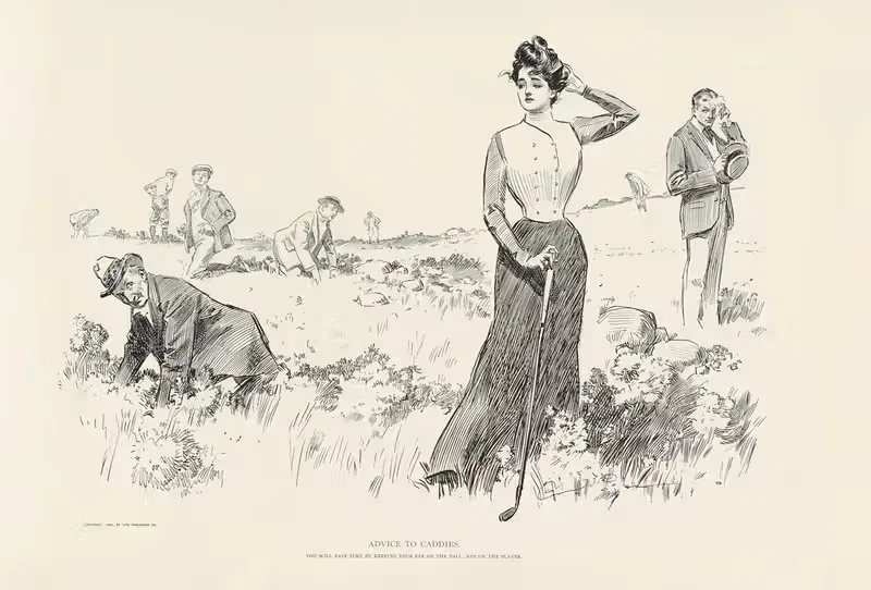 Совет для кэдди by Чарльз Дана Гибсон, 1900 — digital art print download