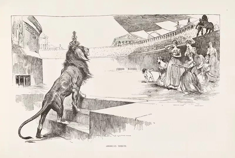 America's tribute by Charles Dana Gibson, 1896 — digital art print download