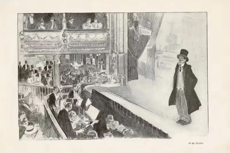 В павильоне by Чарльз Дана Гибсон, 1897 — digital art print download