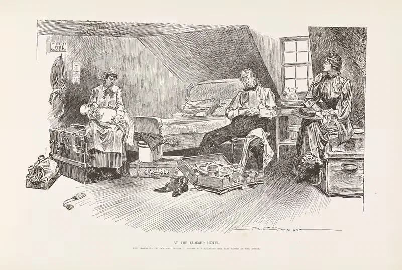 В летнем отеле by Чарльз Дана Гибсон, 1896 — digital art print download