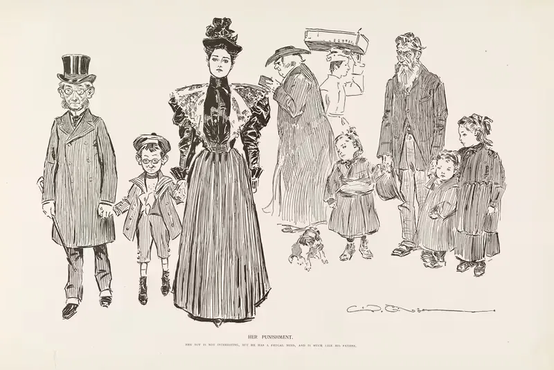 Ее наказание by Чарльз Дана Гибсон, 1896 — digital art print download