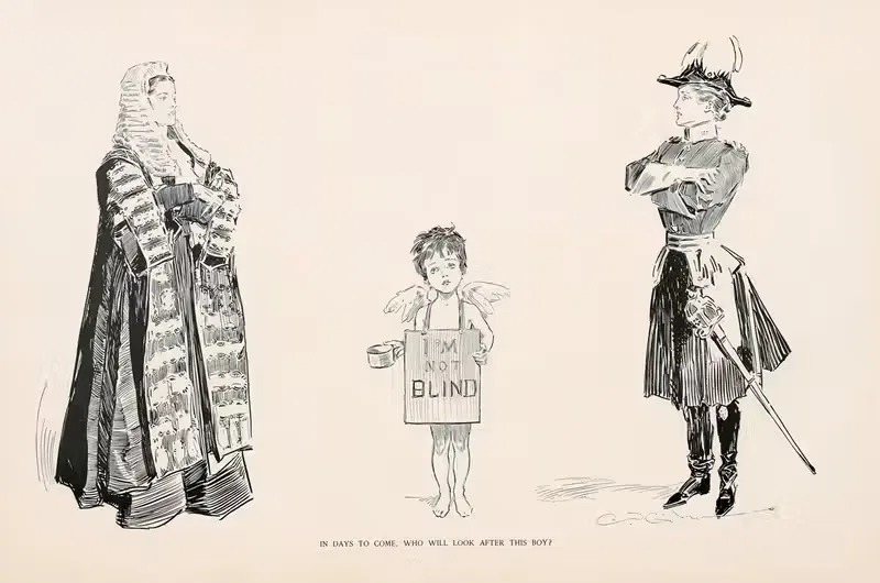 In days to come, Who will look after this boy — Charles Dana Gibson
