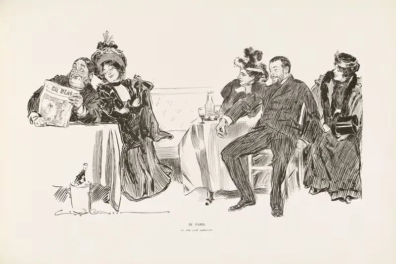 В Париже by Чарльз Дана Гибсон, 1896 — digital art print download