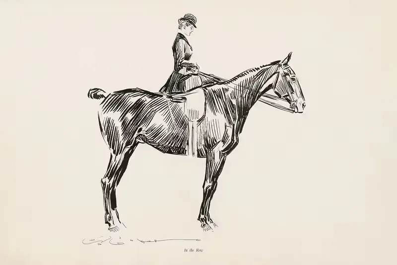 В ряду by Чарльз Дана Гибсон, 1897 — digital art print download