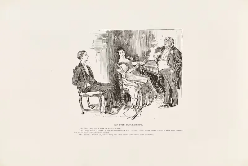 Нет бесплатных стипендий by Чарльз Дана Гибсон, 1896 — digital art print download