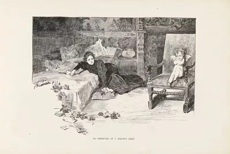 No respecter of a widow's grief — Charles Dana Gibson