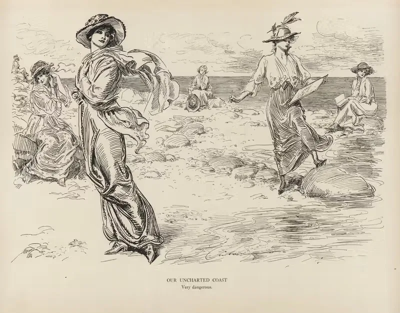 Наш неразведанный берег – очень опасно by Чарльз Дана Гибсон, 1916 — digital art print download