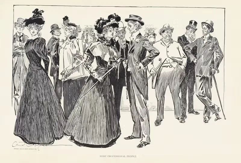 Некоторые профессионалы by Чарльз Дана Гибсон, 1898 — digital art print download