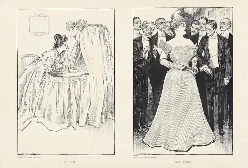 Мать; Индийское лето by Чарльз Дана Гибсон, 1899 — digital art print download