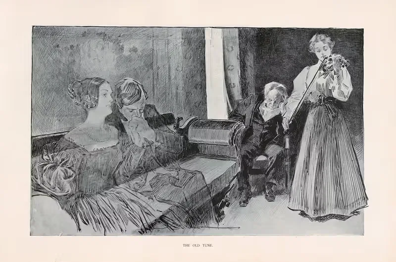 Старая мелодия by Чарльз Дана Гибсон, 1896 — digital art print download