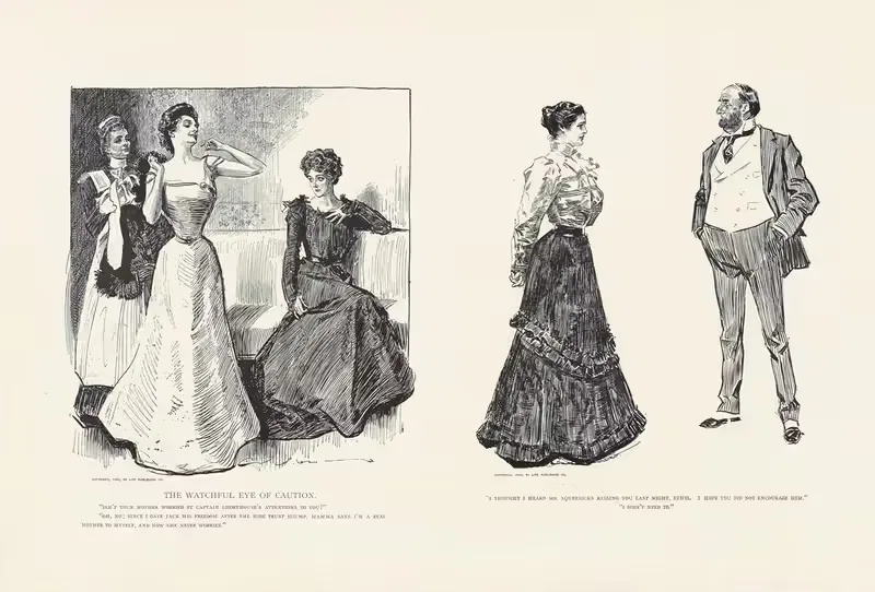 The watchful eye of caution — Charles Dana Gibson
