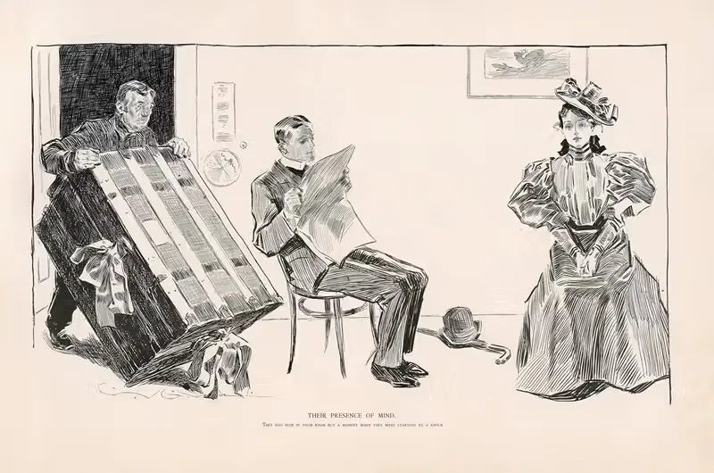 Их присутствие ума by Чарльз Дана Гибсон, 1896 — digital art print download
