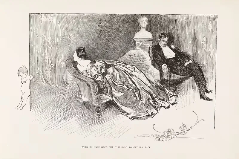 When he once goes out it is hard to get him back — Charles Dana Gibson