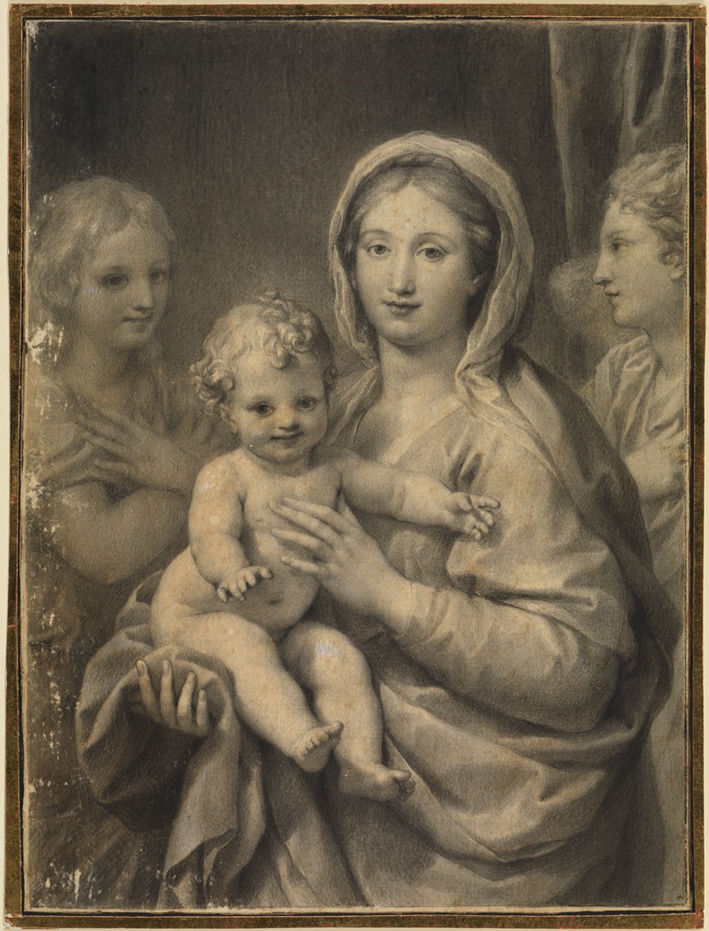Madonna mit dem Kind und zwei Engel — Anton Raphael Mengs