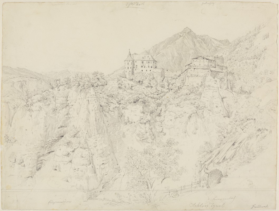 Schloß Tyrol by Карл Людвиг Фроммель — digital art print download