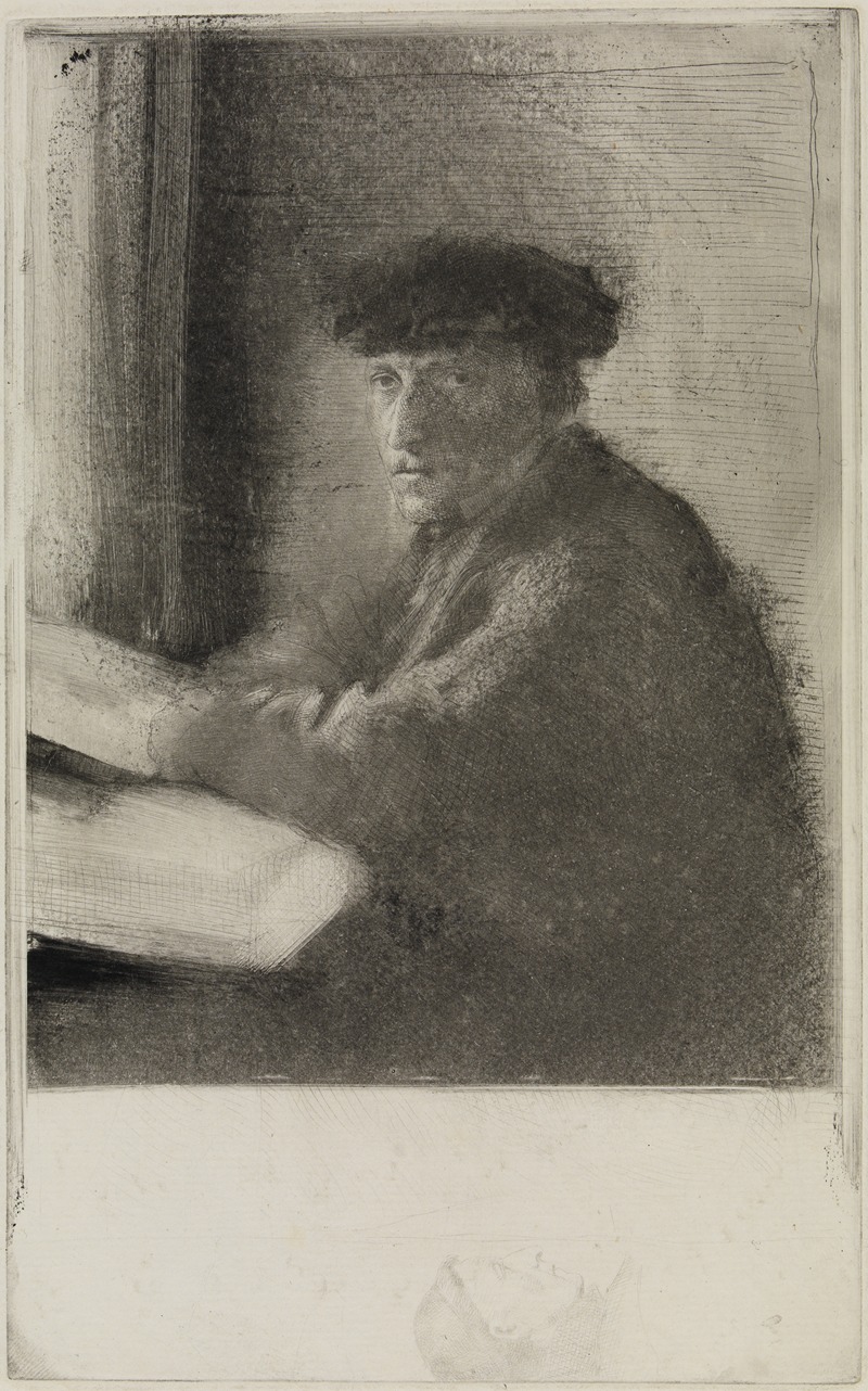 Der Stecher Joseph Tourny, in halber Figur — Edgar Degas