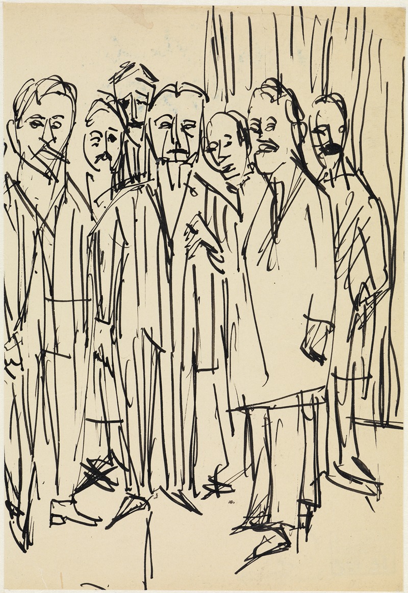 Kollegium by Эрнст Людвиг Кирхнер, 1928 — digital art print download