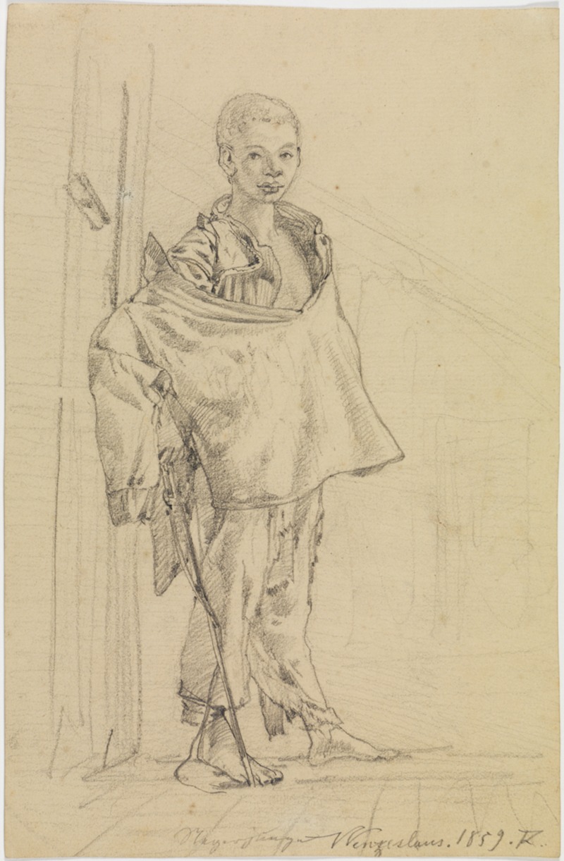 Studie des Wenzeslaus in Ganzfigur — Ferdinand Keller
