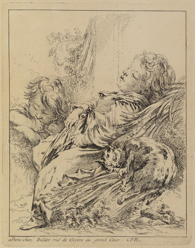 Le sommeil by Франсуа Буше, 1735 — digital art print download