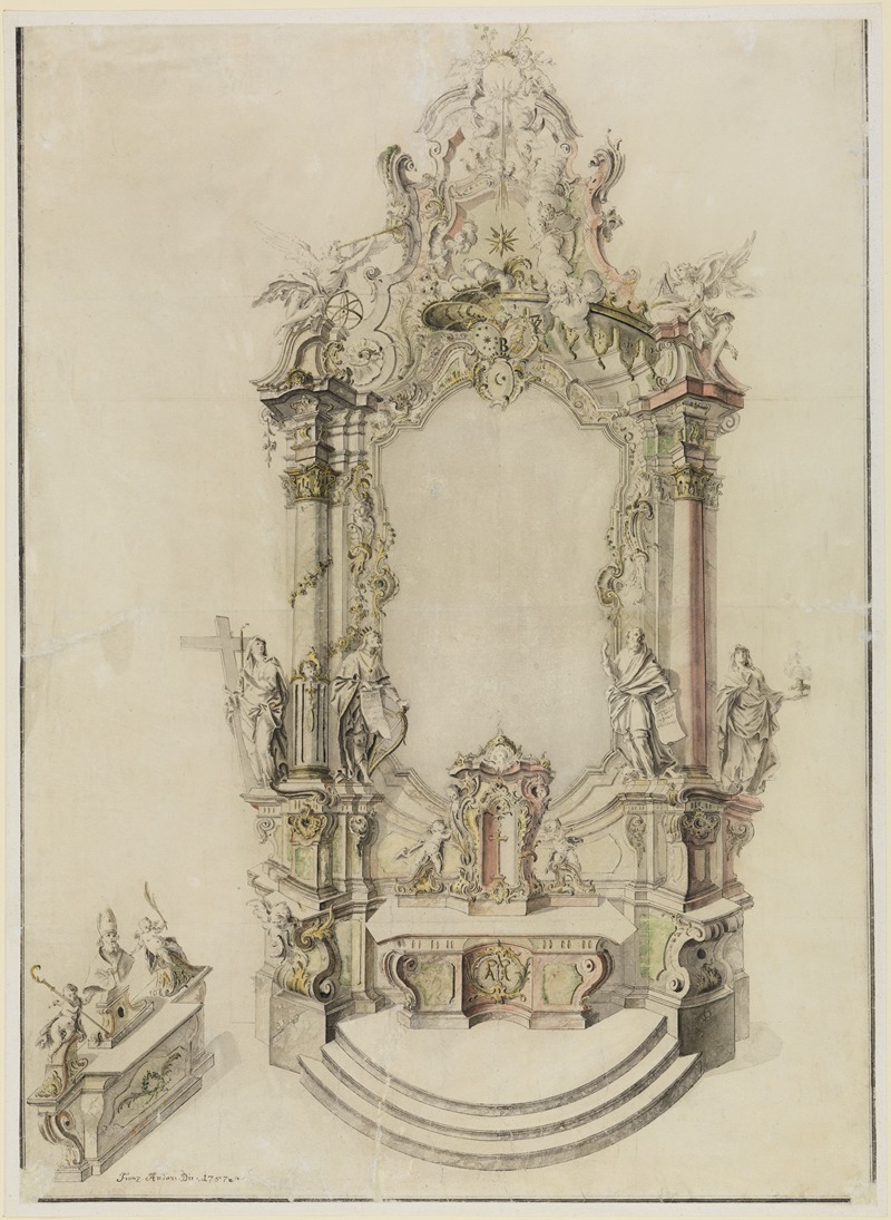 Alternativentwurf für einen Marienaltar — Franz Anton Dirr