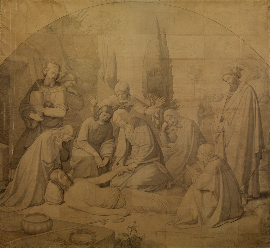 Beweinung Christi by Иоганн Фридрих Обербек, 1841 — digital art print download